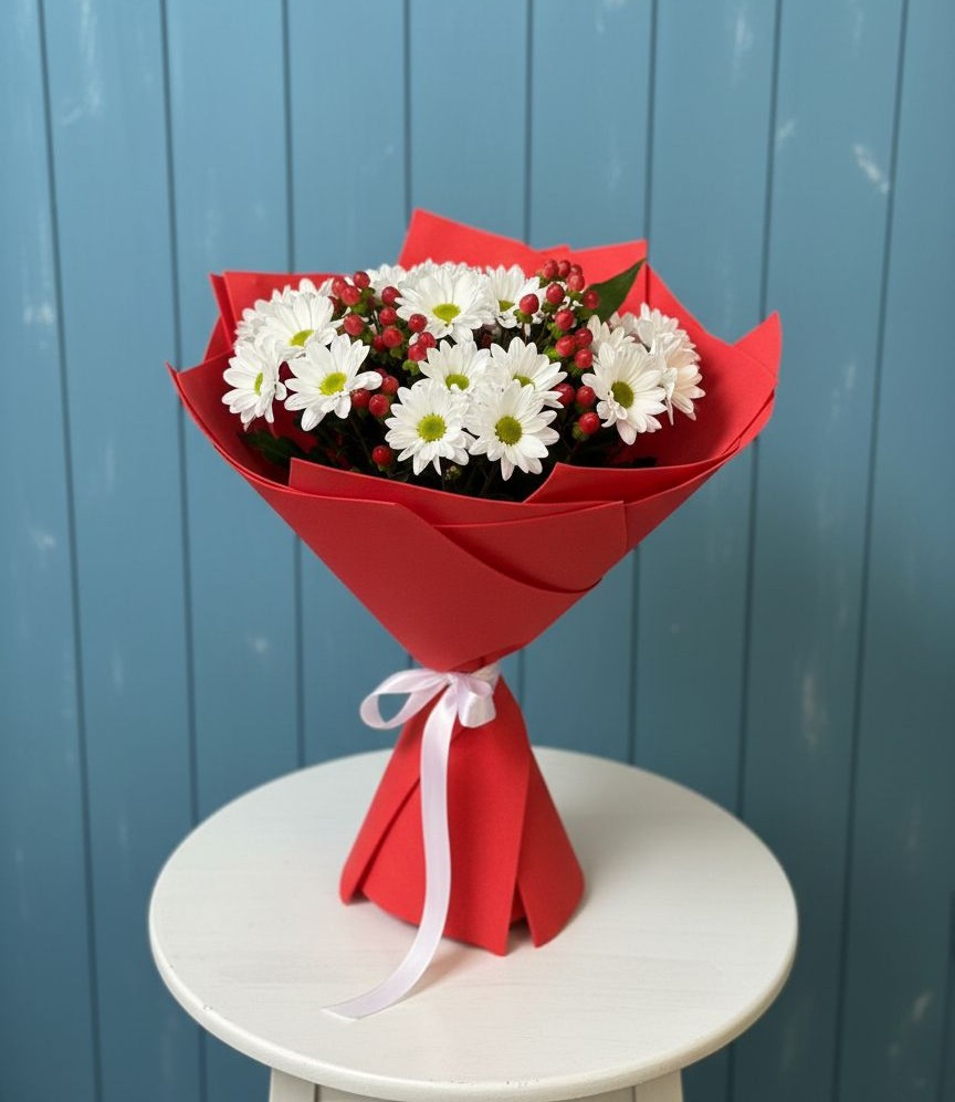 Букет цветов из: Хризантемы в Металлплощадке