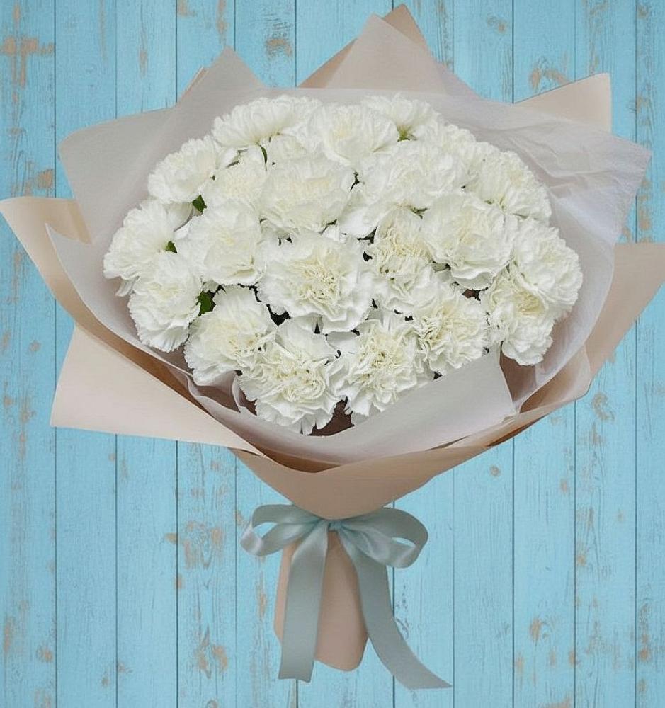 Букет цветов из: Гвоздики в Металлплощадке