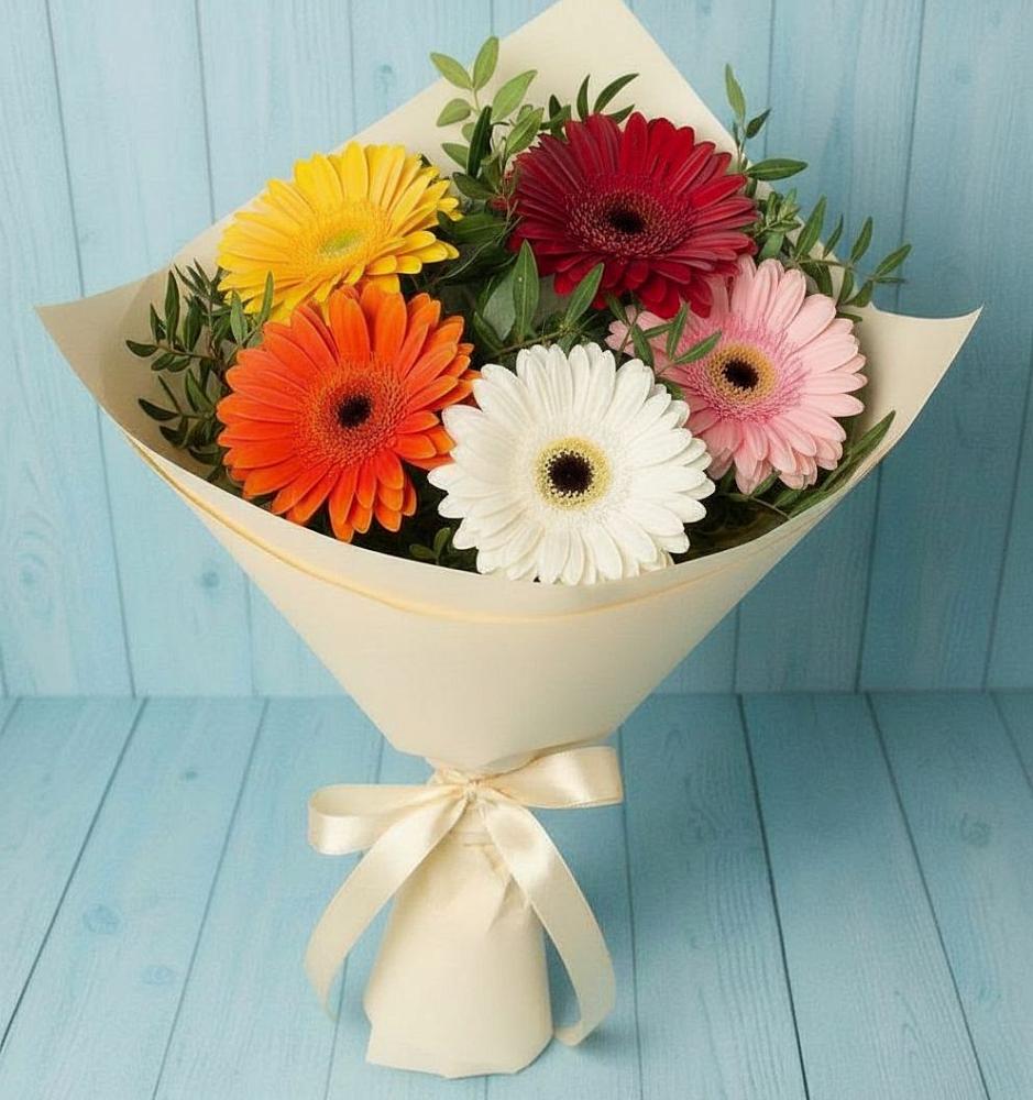 Букет цветов из: Герберы в Металлплощадке