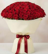 Букет 101 Красная роза Милано в Металлплощадке
