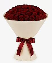 Букет 101 Бордовая роза Блэк Бакарра в Металлплощадке