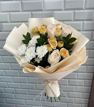 Букет цветов из:  Розы и Хризантемы в Металлплощадке