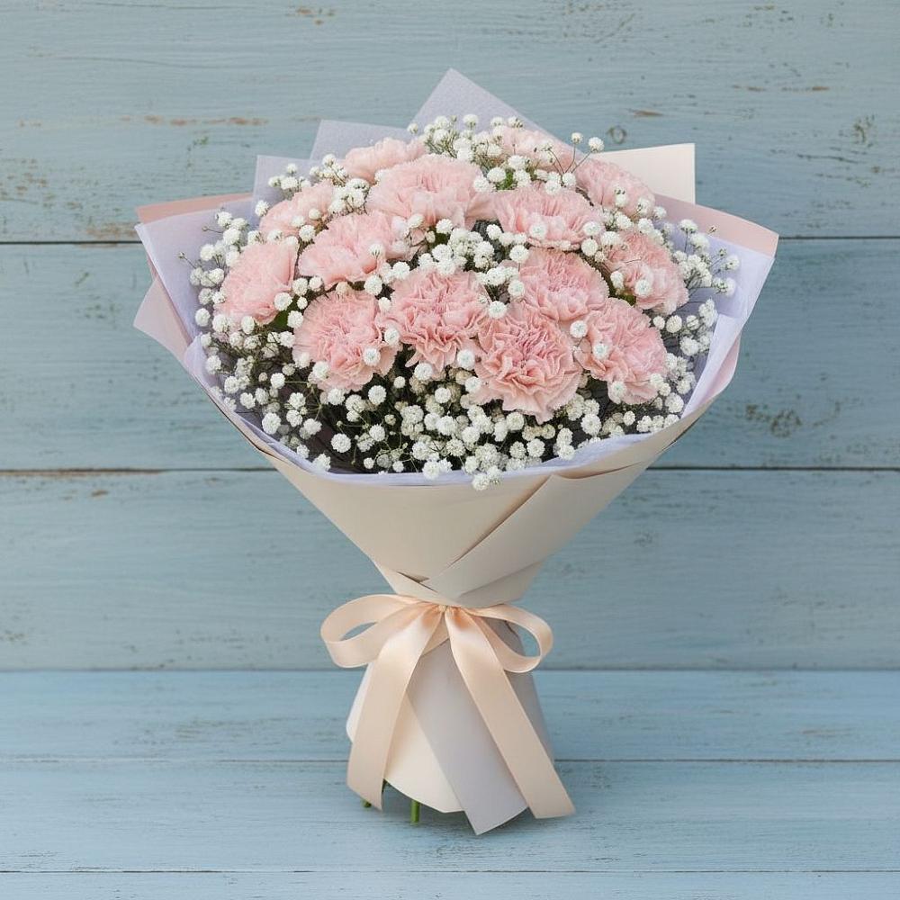 Букет цветов из: Гвоздики в Металлплощадке