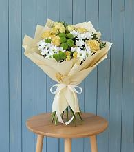 Букет цветов из:  Хризантемы и Розы #REPLACE_PRED# Металлплощадке