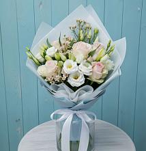 Букет цветов из:  Розы и Лизиантусы в Металлплощадке