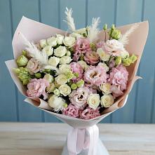 Букет цветов из:  Альстромерии и Розы #REPLACE_PRED# Металлплощадке